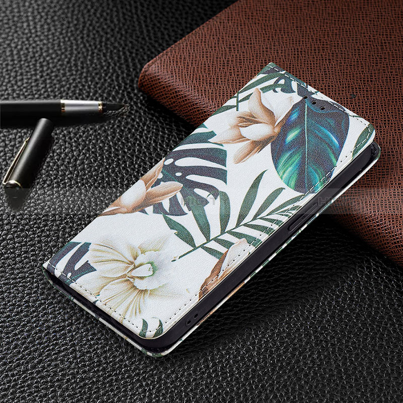 Coque Portefeuille Fleurs Livre Cuir Etui Clapet L01 pour Apple iPhone 14 Pro Mixte Plus