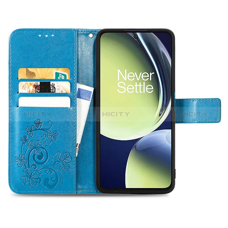Coque Portefeuille Fleurs Livre Cuir Etui Clapet pour OnePlus Nord CE 3 Lite 5G Plus