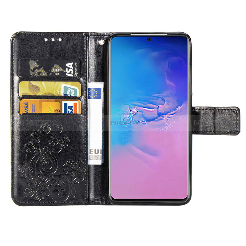 Coque Portefeuille Fleurs Livre Cuir Etui Clapet pour Samsung Galaxy S20 Ultra 5G Plus