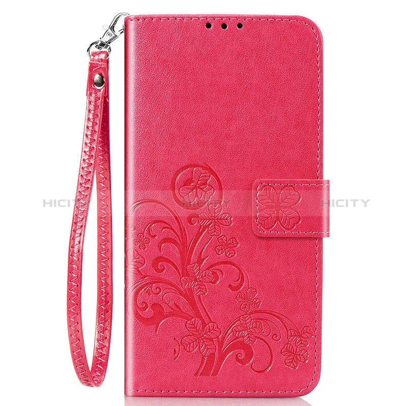 Coque Portefeuille Fleurs Livre Cuir Etui Clapet pour Sony Xperia 8 Lite Rouge Plus