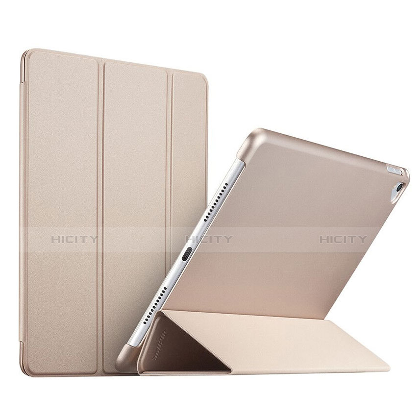 Coque Portefeuille Flip Cuir Stand pour Apple iPad Pro 9.7 Or Plus