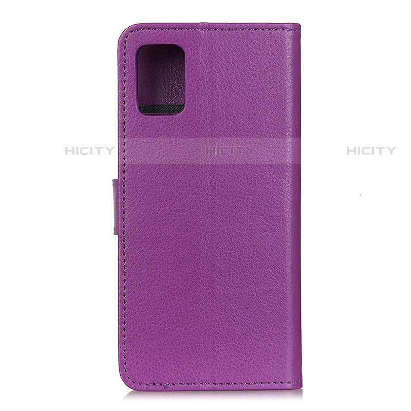 Coque Portefeuille Livre Cuir Etui Clapet A03D pour Motorola Moto G100 5G Violet Plus