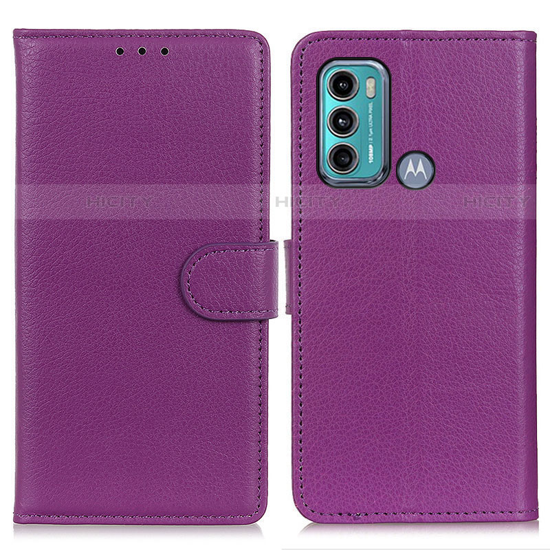 Coque Portefeuille Livre Cuir Etui Clapet A03D pour Motorola Moto G40 Fusion Violet Plus
