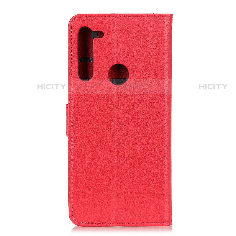 Coque Portefeuille Livre Cuir Etui Clapet A03D pour Motorola Moto One Fusion Plus Rouge Plus