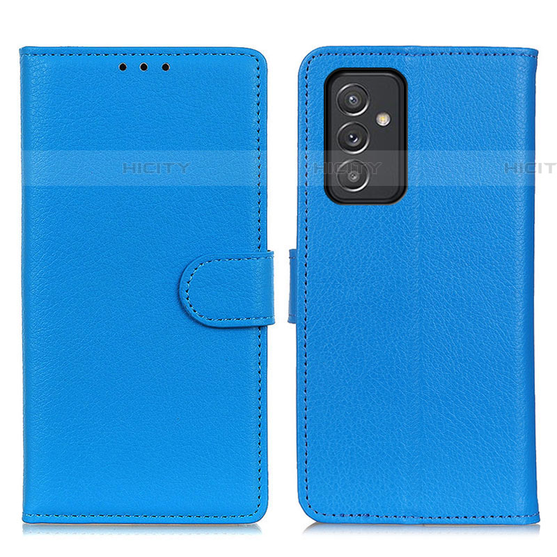 Coque Portefeuille Livre Cuir Etui Clapet A03D pour Samsung Galaxy A05s Bleu Ciel Plus