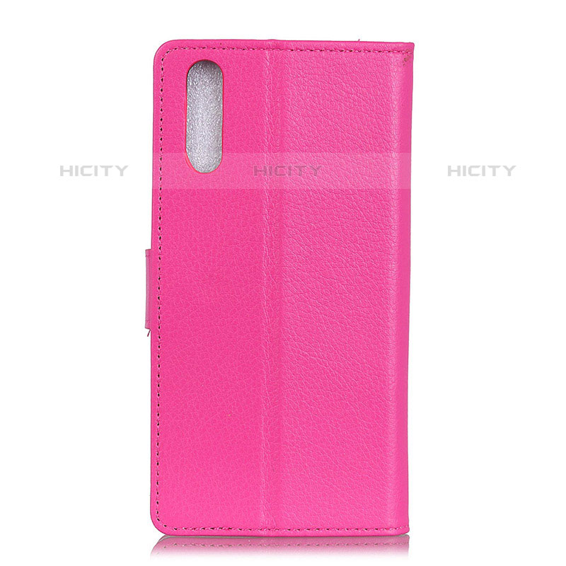 Coque Portefeuille Livre Cuir Etui Clapet A03D pour Samsung Galaxy M02 Rose Rouge Plus