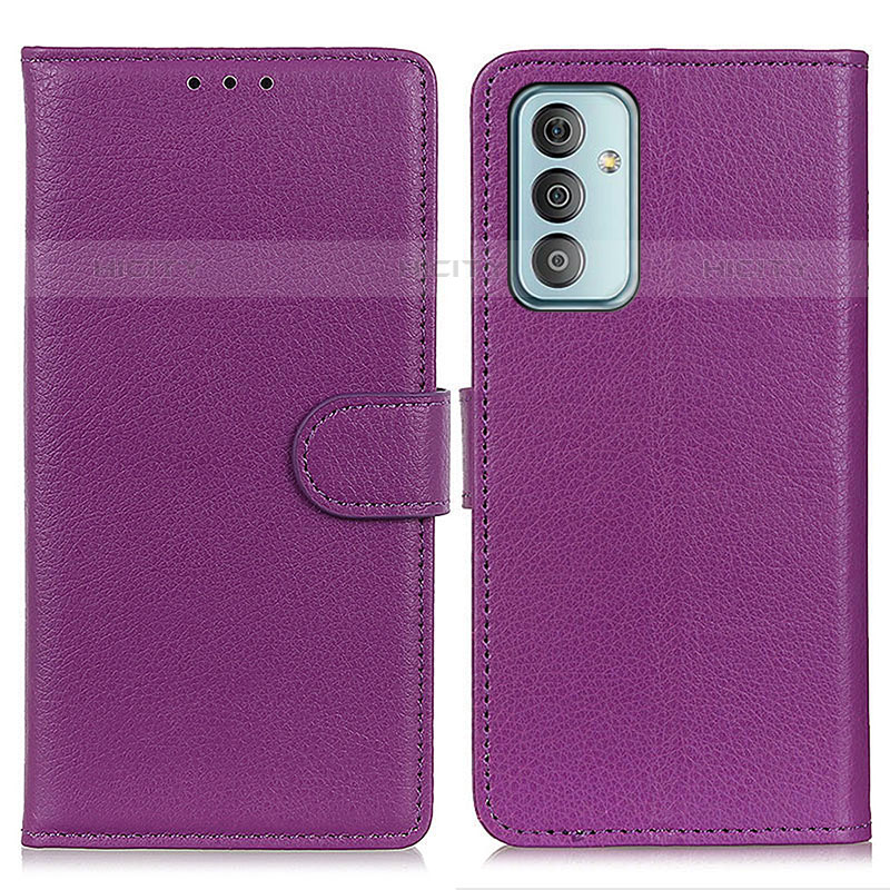 Coque Portefeuille Livre Cuir Etui Clapet A03D pour Samsung Galaxy M23 5G Violet Plus