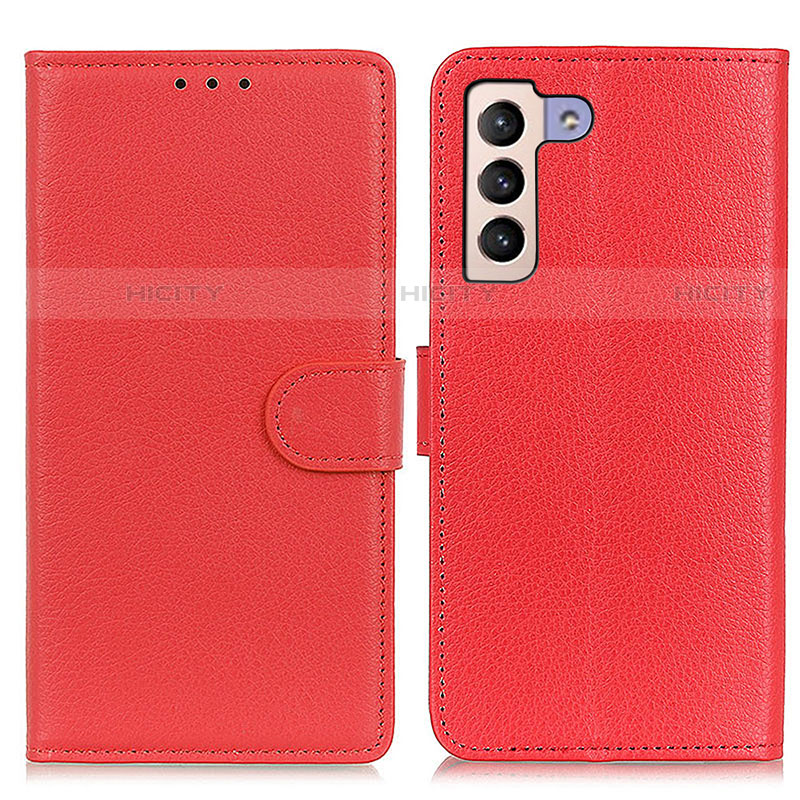 Coque Portefeuille Livre Cuir Etui Clapet A03D pour Samsung Galaxy S22 Plus 5G Rouge Plus