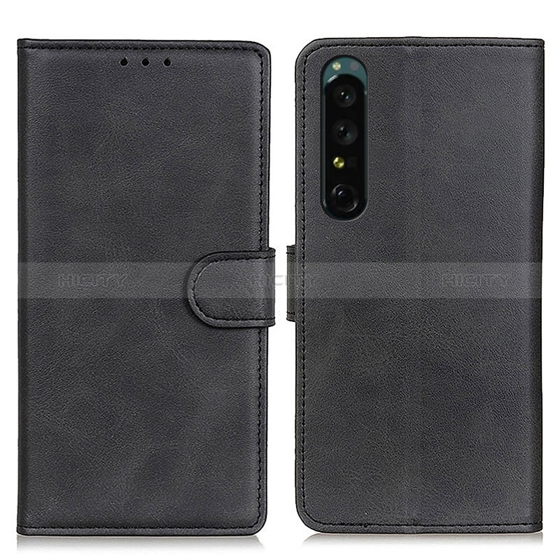 Coque Portefeuille Livre Cuir Etui Clapet A05D pour Sony Xperia 1 V Noir Plus