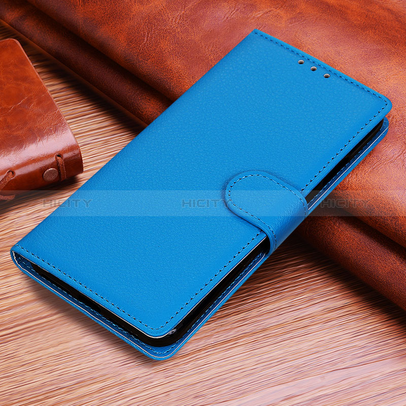 Coque Portefeuille Livre Cuir Etui Clapet A06D pour Huawei Honor X6a Bleu Ciel Plus