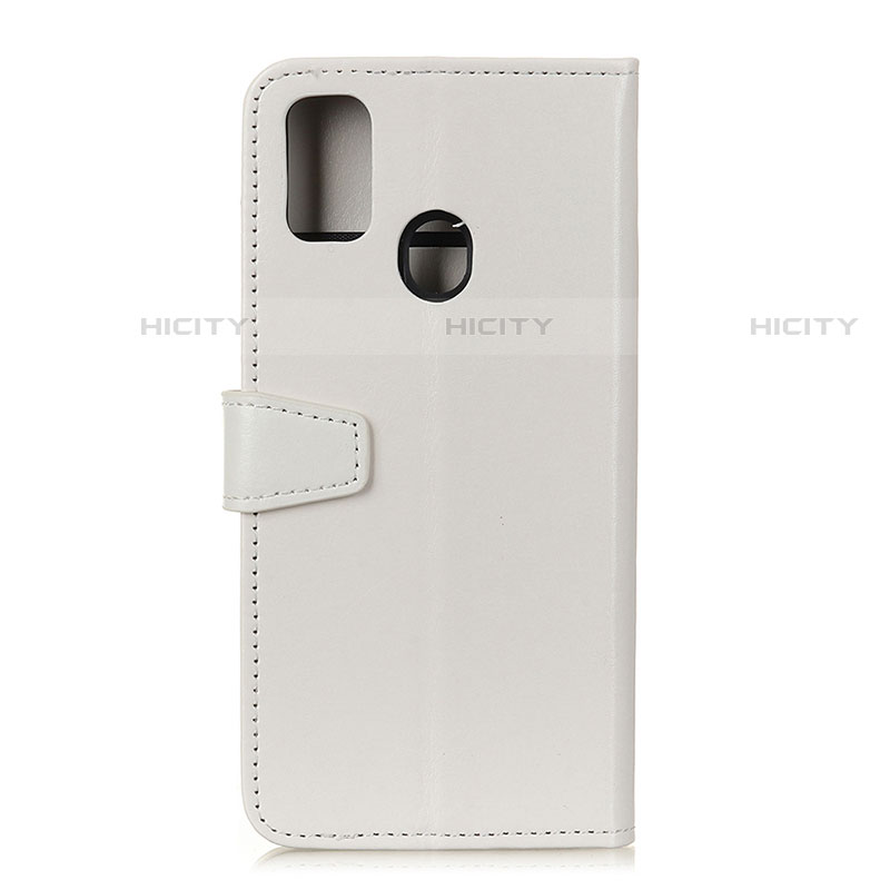 Coque Portefeuille Livre Cuir Etui Clapet A06D pour Motorola Moto G31 Blanc Plus