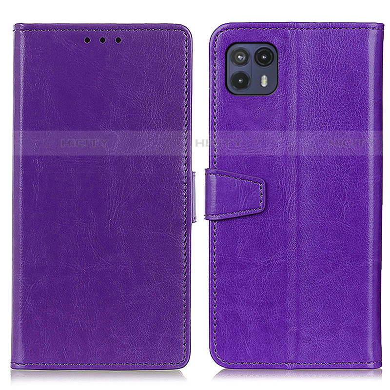 Coque Portefeuille Livre Cuir Etui Clapet A06D pour Motorola Moto G50 5G Violet Plus