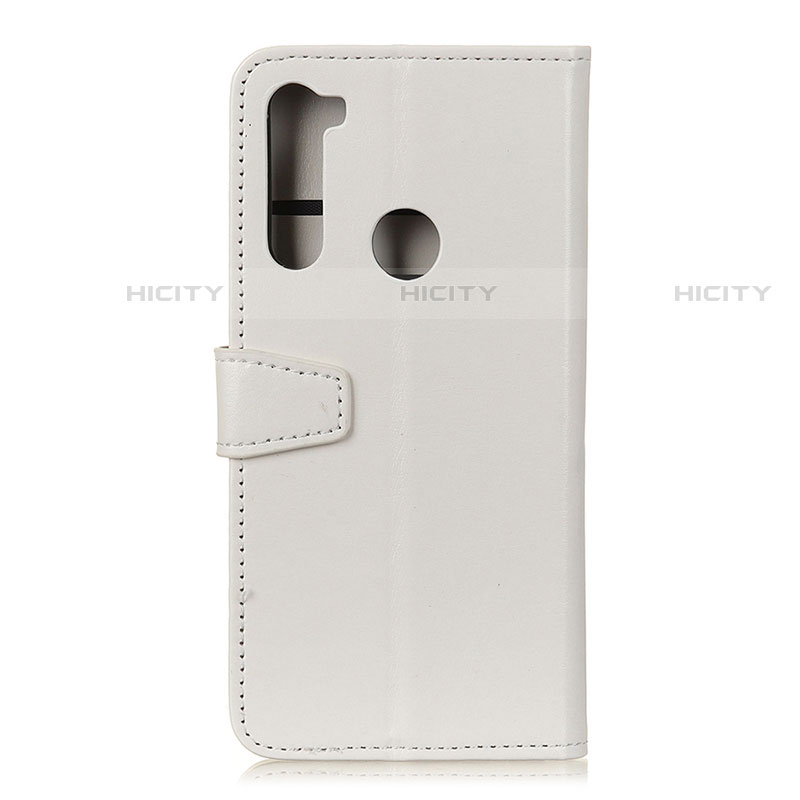 Coque Portefeuille Livre Cuir Etui Clapet A06D pour Motorola Moto One Fusion Plus Blanc Plus