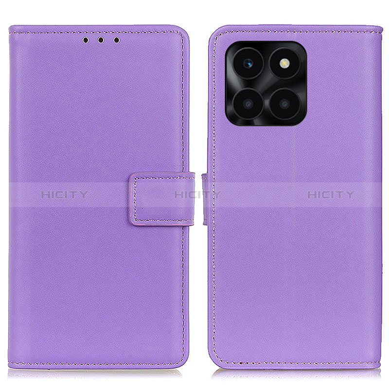 Coque Portefeuille Livre Cuir Etui Clapet A08D pour Huawei Honor X6a Violet Plus