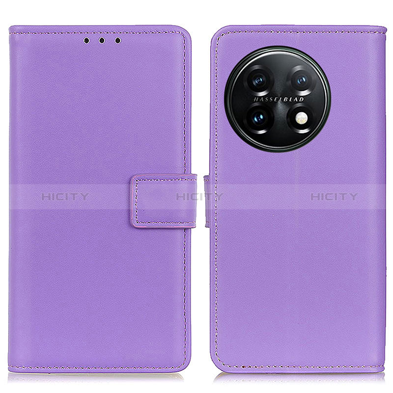 Coque Portefeuille Livre Cuir Etui Clapet A08D pour OnePlus 11 5G Violet Plus