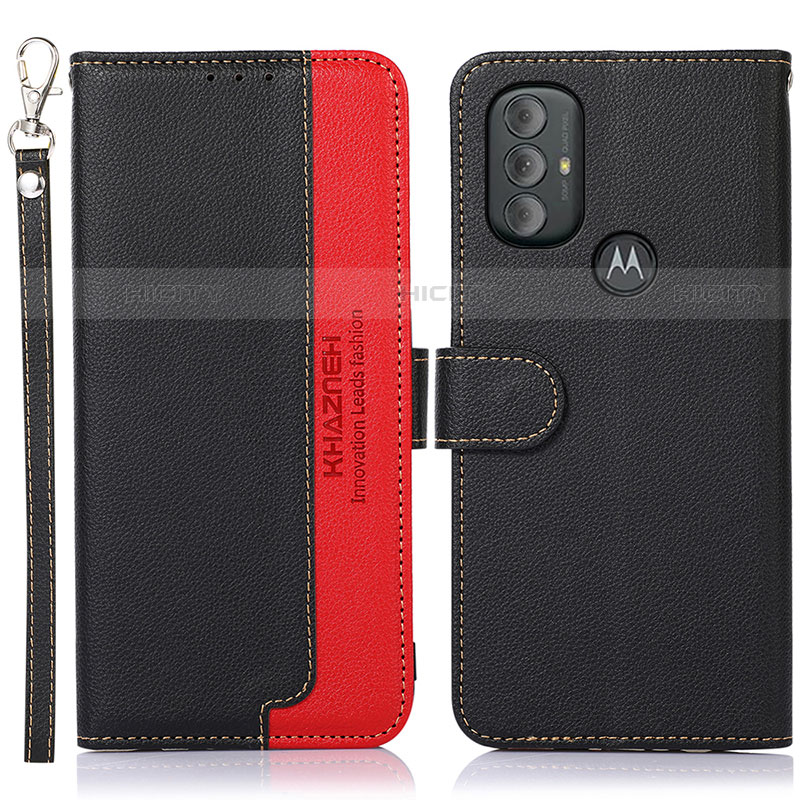 Coque Portefeuille Livre Cuir Etui Clapet A09D pour Motorola Moto G Power (2022) Noir Plus