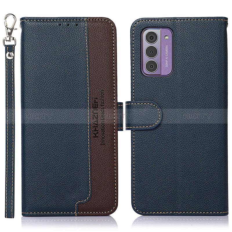 Coque Portefeuille Livre Cuir Etui Clapet A09D pour Nokia G310 5G Bleu Plus