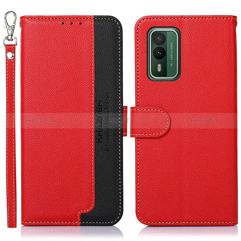 Coque Portefeuille Livre Cuir Etui Clapet A09D pour Nokia XR21 Rouge Plus