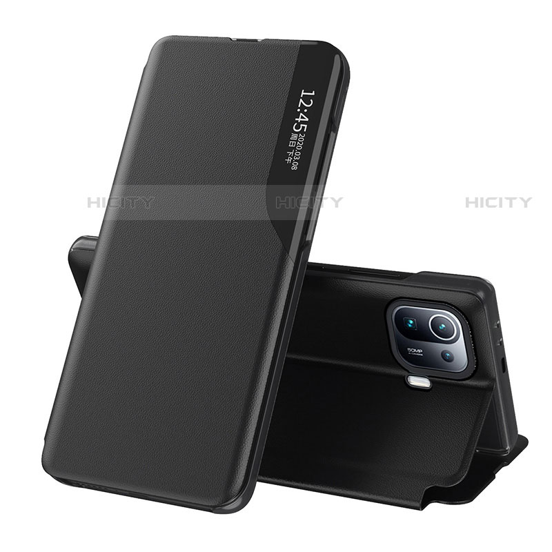 Coque Portefeuille Livre Cuir Etui Clapet A09D pour Xiaomi Mi 11 Pro 5G Noir Plus