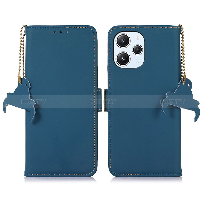Coque Portefeuille Livre Cuir Etui Clapet A11D pour Xiaomi Redmi 12 4G Bleu Plus
