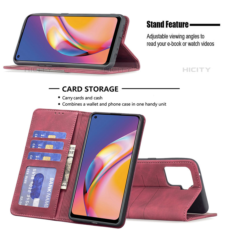 Coque Portefeuille Livre Cuir Etui Clapet B01F pour Oppo Reno5 Lite Plus