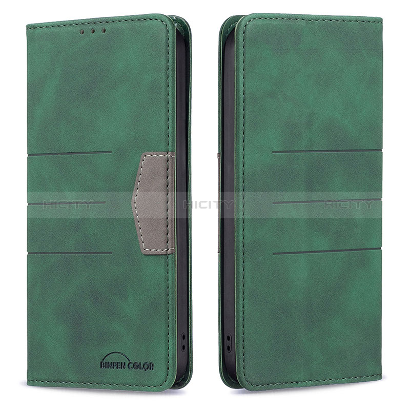 Coque Portefeuille Livre Cuir Etui Clapet B01F pour Xiaomi Redmi K40 Pro 5G Vert Plus