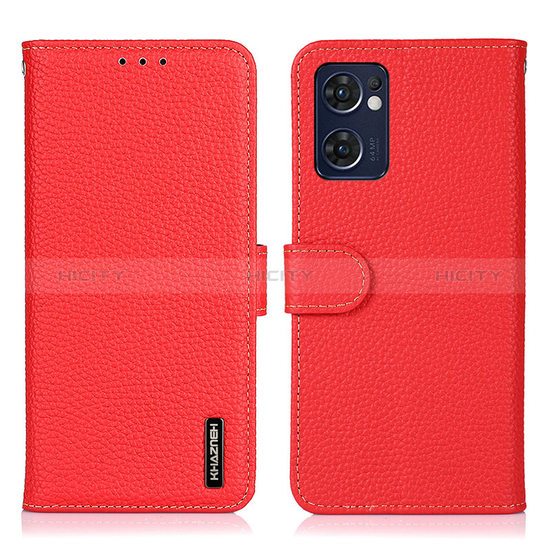 Coque Portefeuille Livre Cuir Etui Clapet B01H pour OnePlus Nord CE 2 5G Rouge Plus