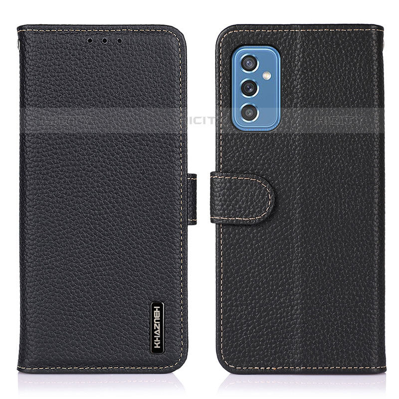Coque Portefeuille Livre Cuir Etui Clapet B01H pour Samsung Galaxy M52 5G Noir Plus