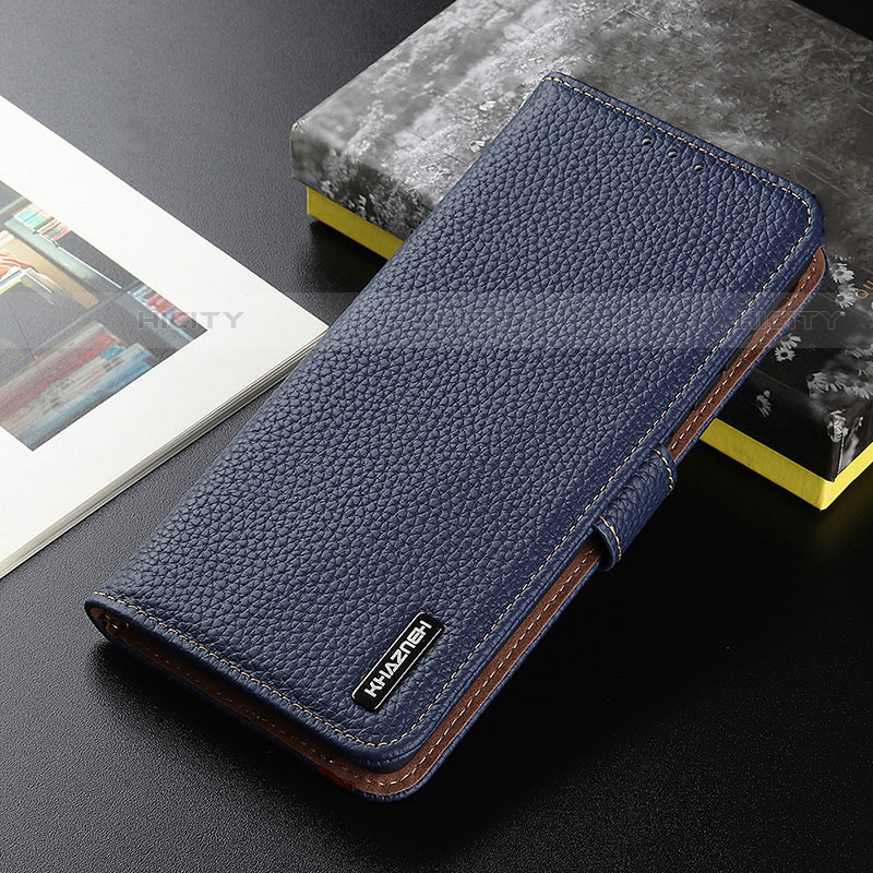 Coque Portefeuille Livre Cuir Etui Clapet B01H pour Xiaomi Mi 12S Ultra 5G Bleu Plus