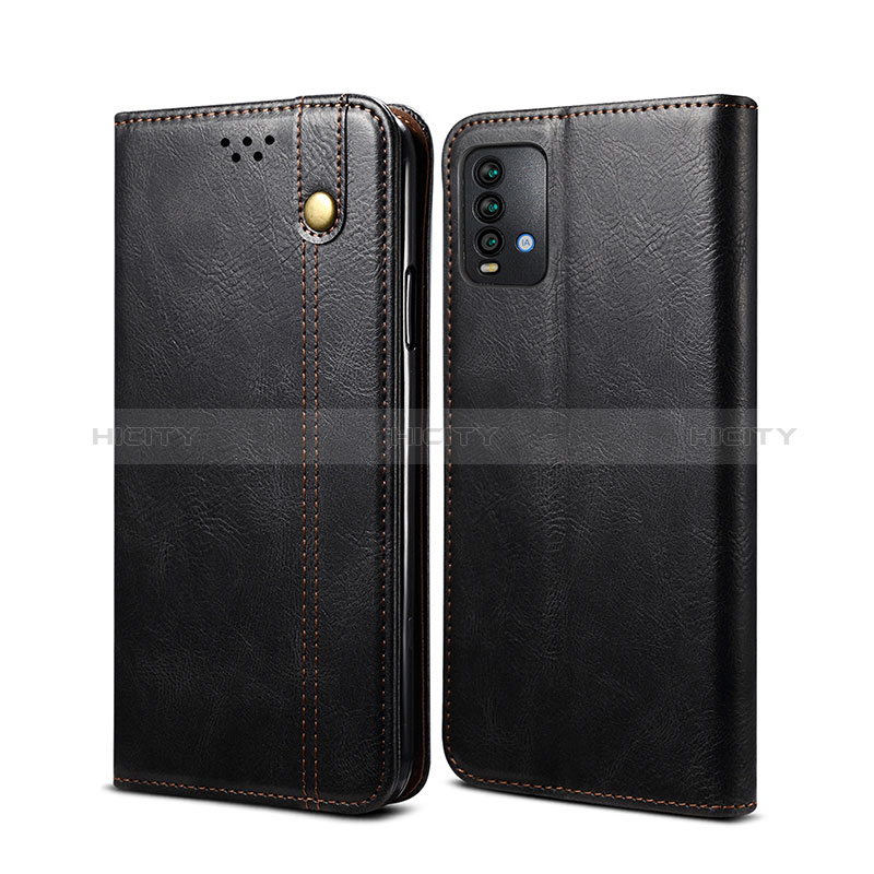 Coque Portefeuille Livre Cuir Etui Clapet B01S pour Xiaomi Redmi 9 Power Noir Plus