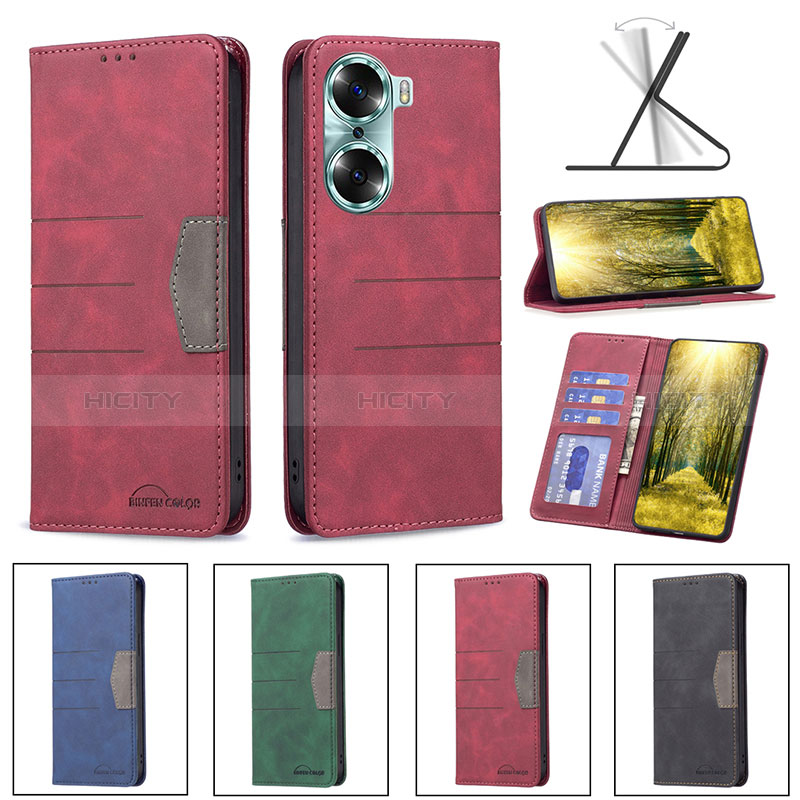 Coque Portefeuille Livre Cuir Etui Clapet B02F pour Huawei Honor 60 Pro 5G Plus