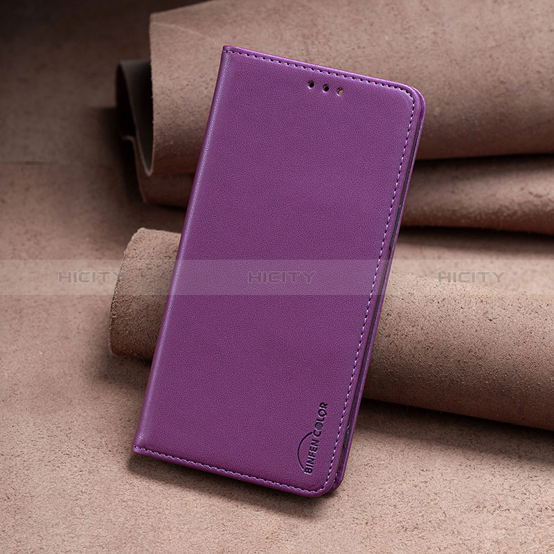 Coque Portefeuille Livre Cuir Etui Clapet B02F pour Nokia C210 Violet Plus