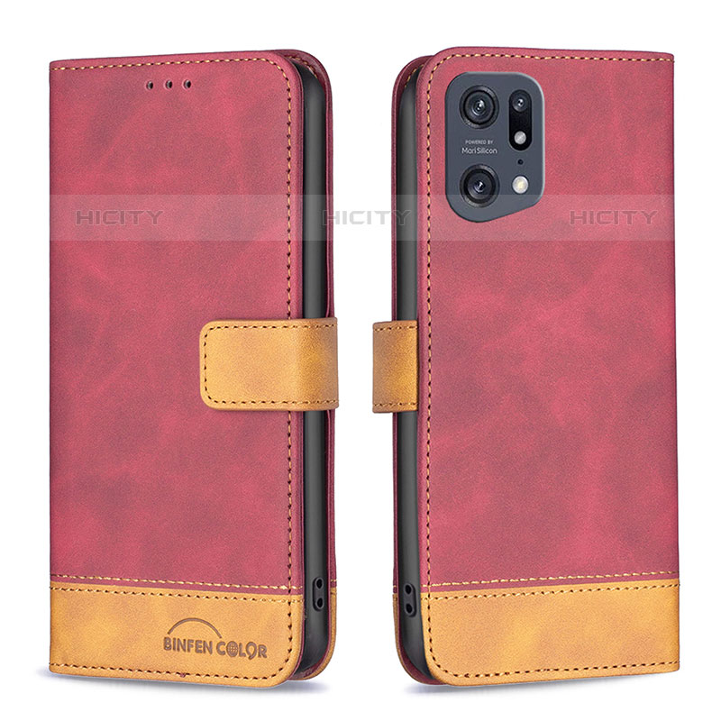 Coque Portefeuille Livre Cuir Etui Clapet B02F pour Oppo Find X5 Pro 5G Plus