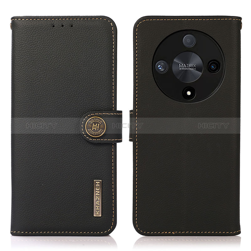 Coque Portefeuille Livre Cuir Etui Clapet B02H pour Huawei Honor Magic6 Lite 5G Noir Plus