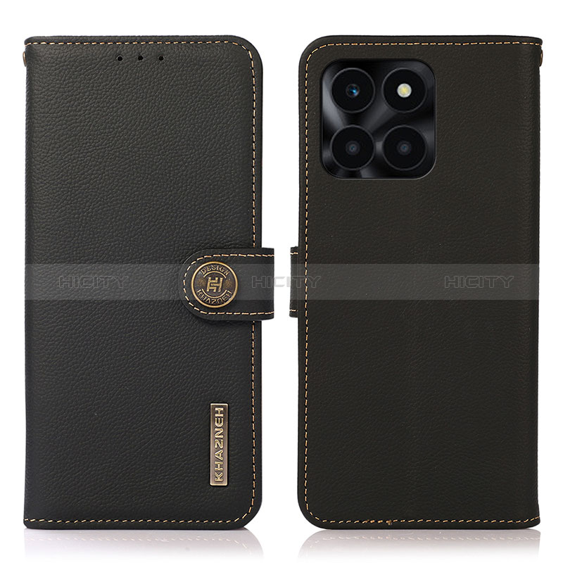 Coque Portefeuille Livre Cuir Etui Clapet B02H pour Huawei Honor X8b Noir Plus