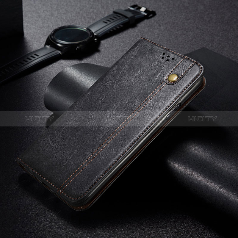 Coque Portefeuille Livre Cuir Etui Clapet B02S pour Xiaomi Redmi Note 10 5G Noir Plus