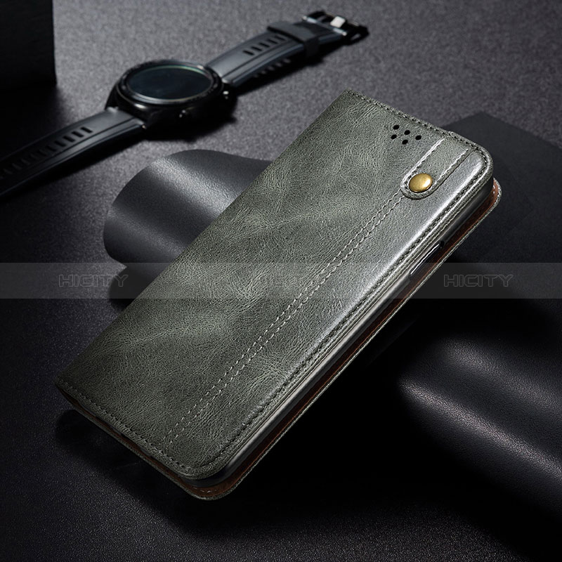 Coque Portefeuille Livre Cuir Etui Clapet B02S pour Xiaomi Redmi Note 11 SE 5G Vert Plus