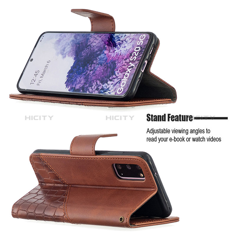 Coque Portefeuille Livre Cuir Etui Clapet B03F pour Samsung Galaxy S20 5G Plus