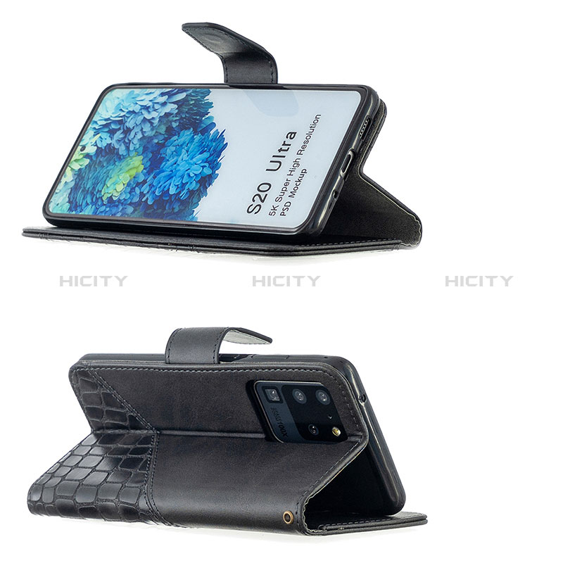 Coque Portefeuille Livre Cuir Etui Clapet B03F pour Samsung Galaxy S20 Ultra 5G Plus