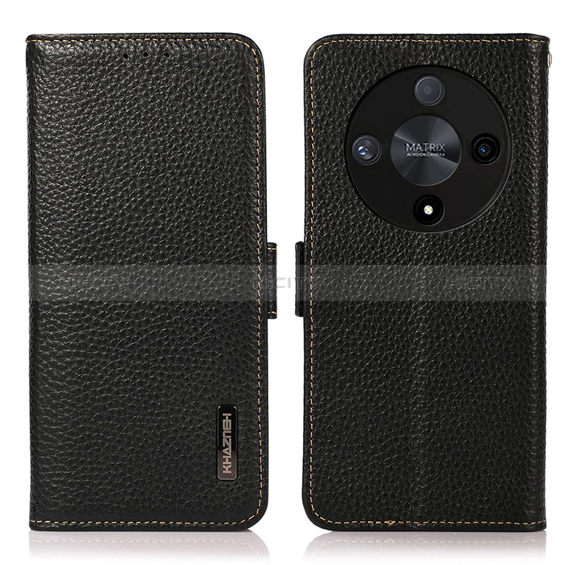 Coque Portefeuille Livre Cuir Etui Clapet B03H pour Huawei Honor Magic6 Lite 5G Noir Plus