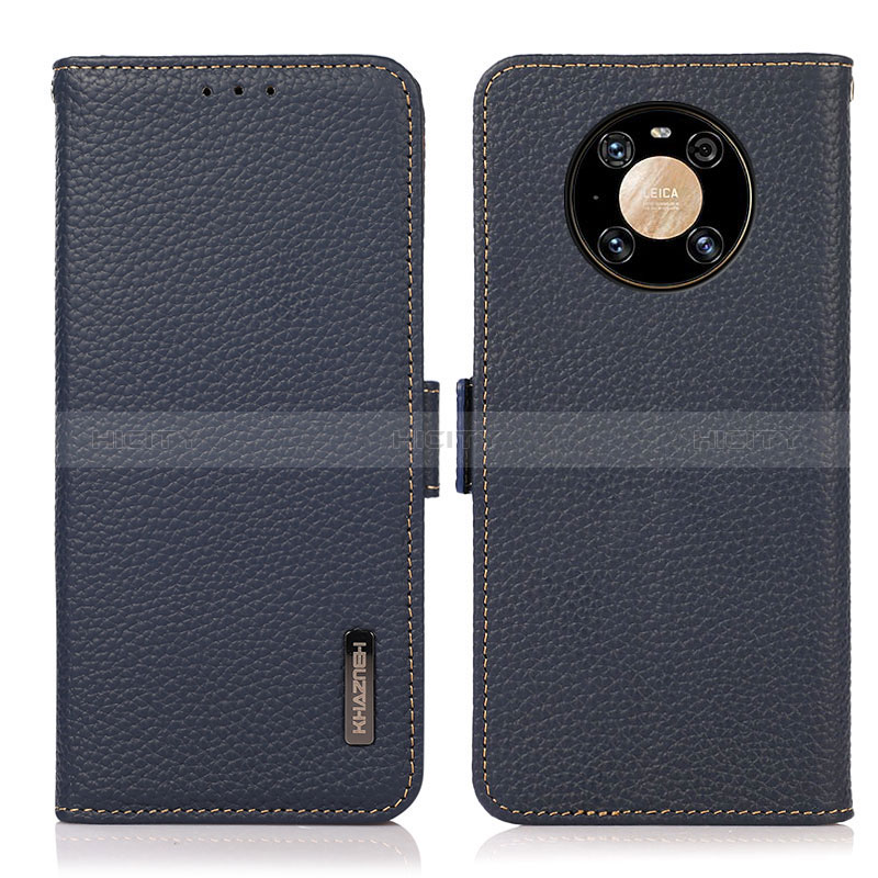 Coque Portefeuille Livre Cuir Etui Clapet B03H pour Huawei Mate 40 Pro Bleu Plus