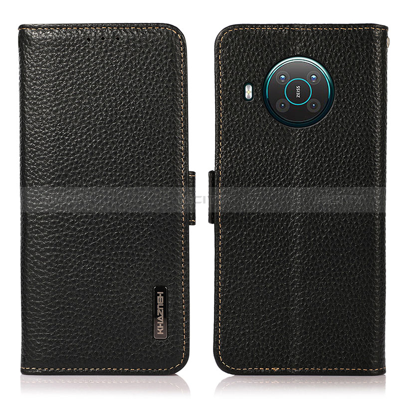 Coque Portefeuille Livre Cuir Etui Clapet B03H pour Nokia X10 Noir Plus
