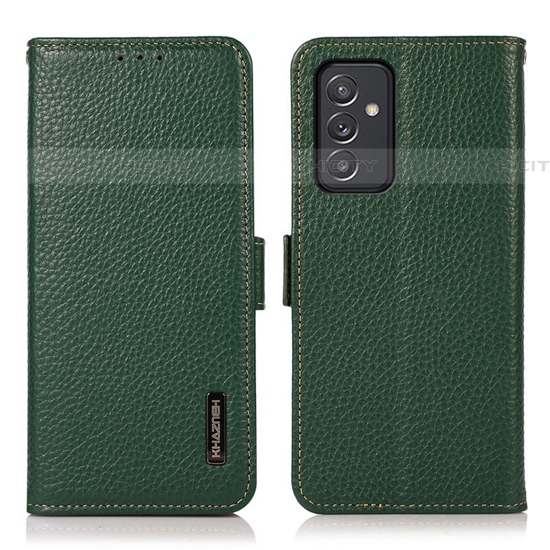 Coque Portefeuille Livre Cuir Etui Clapet B03H pour Samsung Galaxy A05s Vert Plus