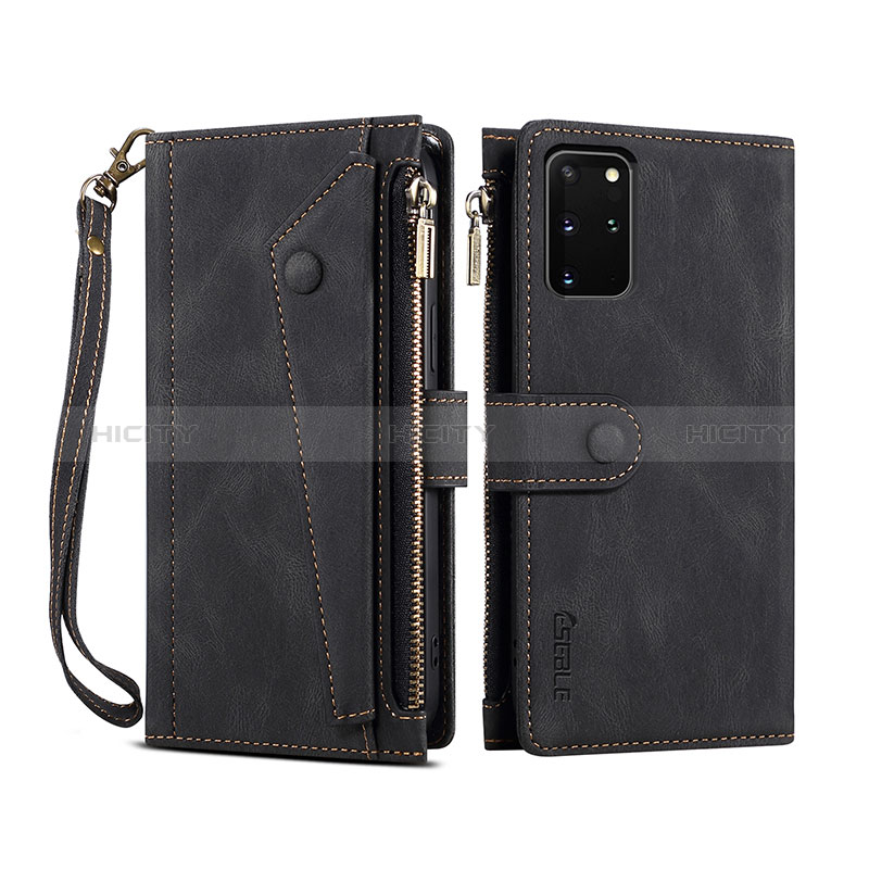 Coque Portefeuille Livre Cuir Etui Clapet B03S pour Samsung Galaxy S20 Plus 5G Noir Plus