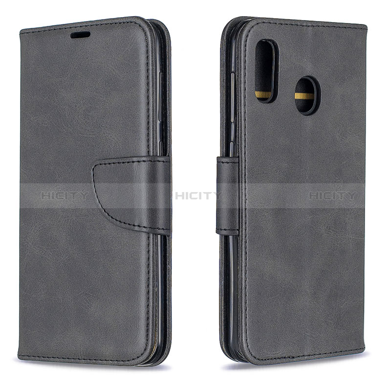 Coque Portefeuille Livre Cuir Etui Clapet B04F pour Samsung Galaxy M10S Noir Plus