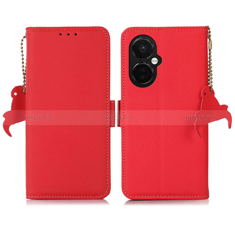 Coque Portefeuille Livre Cuir Etui Clapet B04H pour OnePlus Nord CE 3 5G Rouge Plus