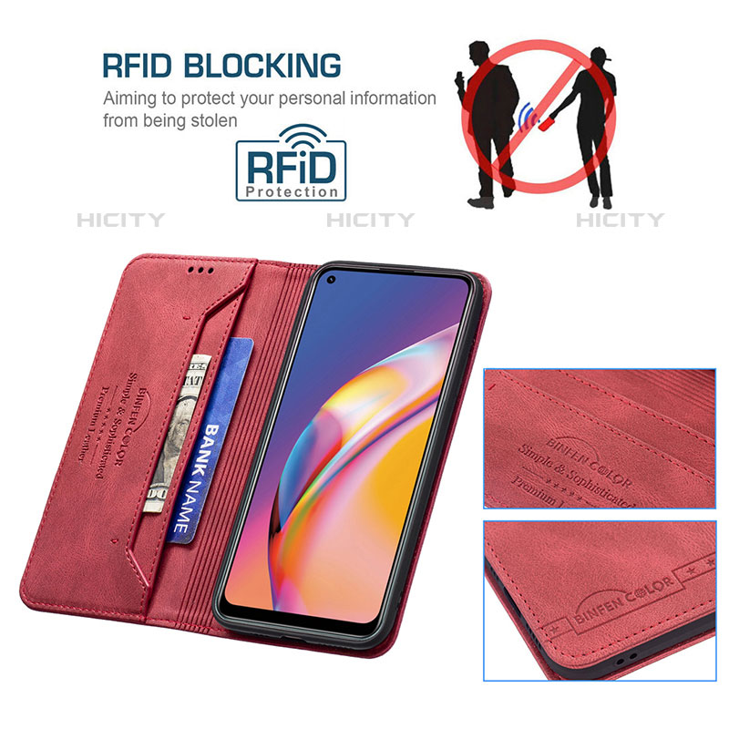 Coque Portefeuille Livre Cuir Etui Clapet B05F pour Oppo A94 4G Plus