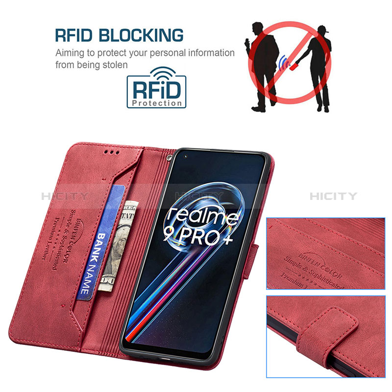 Coque Portefeuille Livre Cuir Etui Clapet B05F pour Realme 9 Pro+ Plus 5G Plus