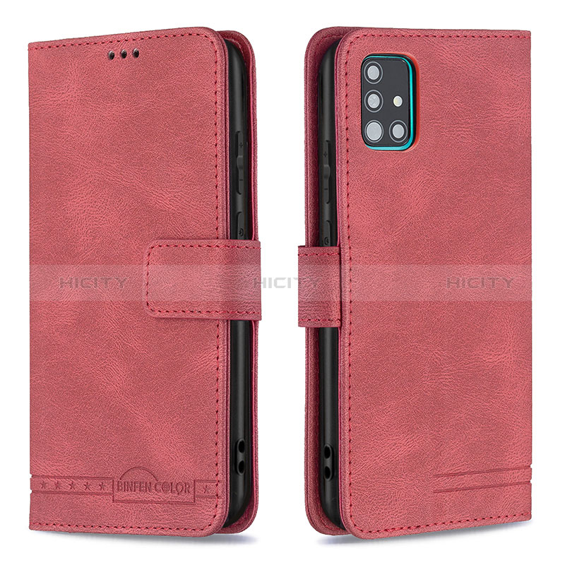 Coque Portefeuille Livre Cuir Etui Clapet B05F pour Samsung Galaxy M40S Rouge Plus