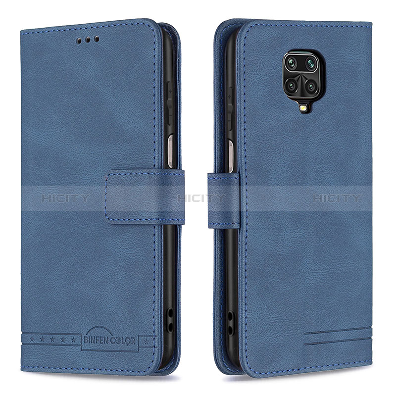Coque Portefeuille Livre Cuir Etui Clapet B05F pour Xiaomi Redmi Note 9 Pro Bleu Plus